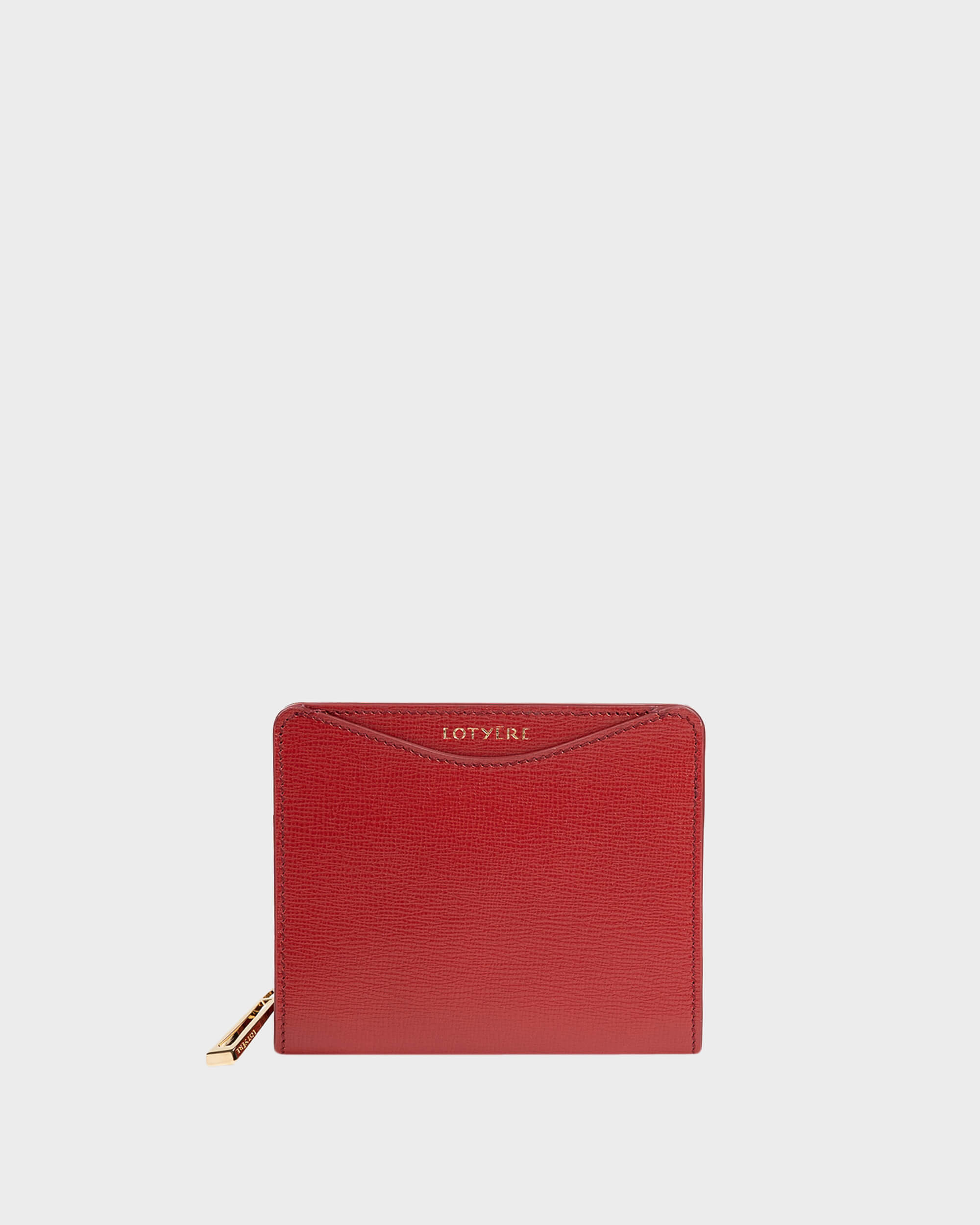 Small Zip Around Wallet - Purple Red