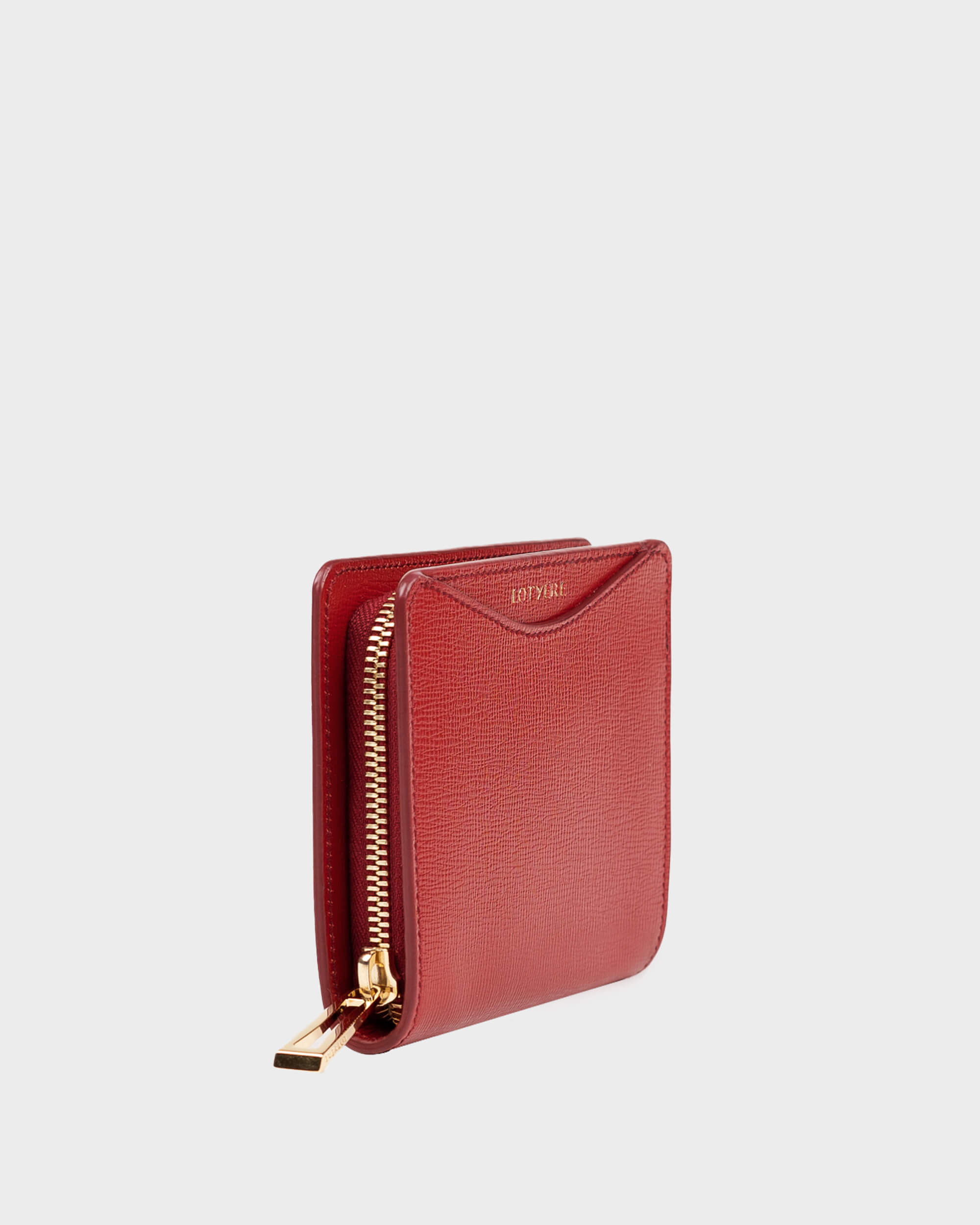 Small Zip Around Wallet - Purple Red