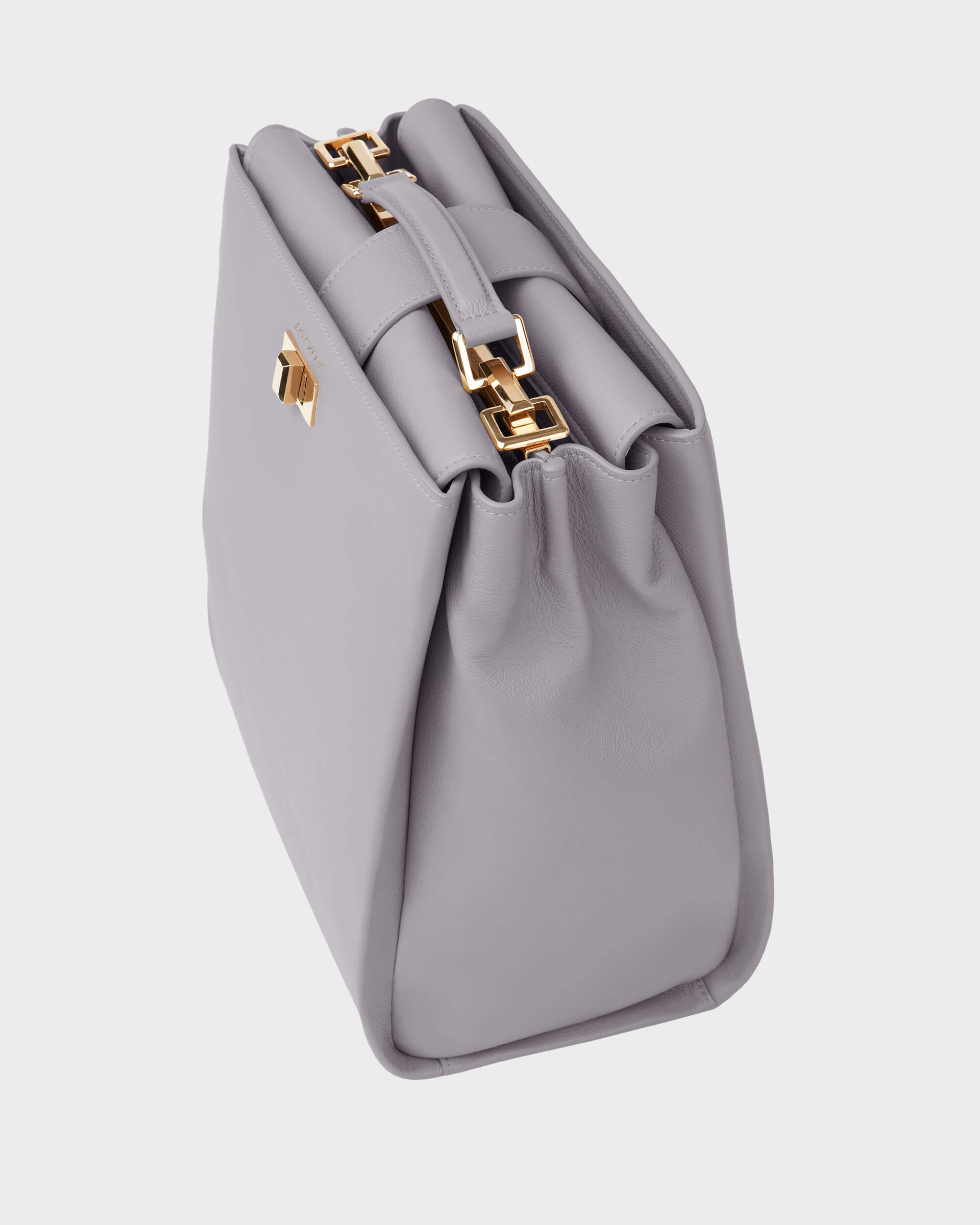 Großer Rucksack Grau Lila