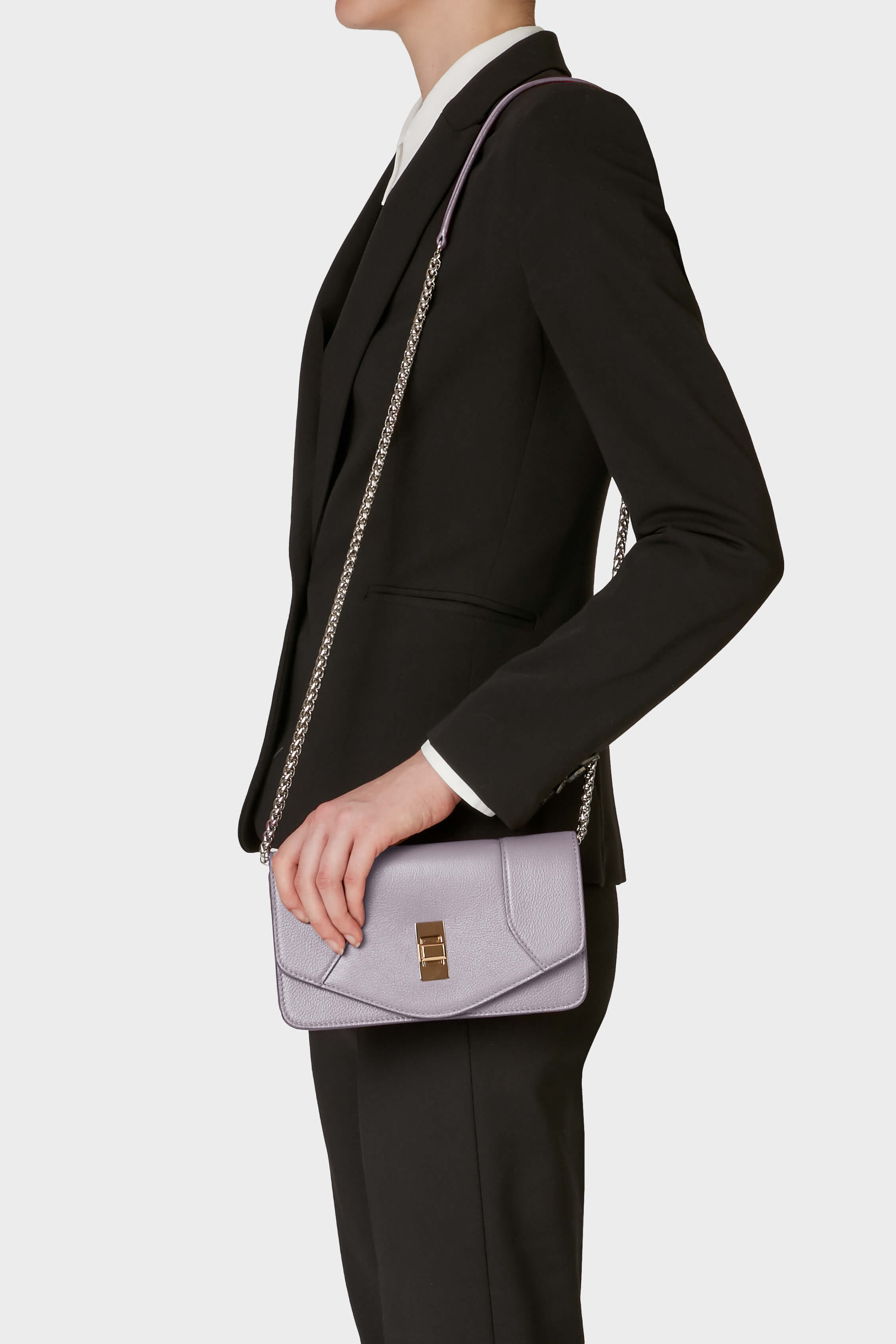 Cross Body Grau Lila