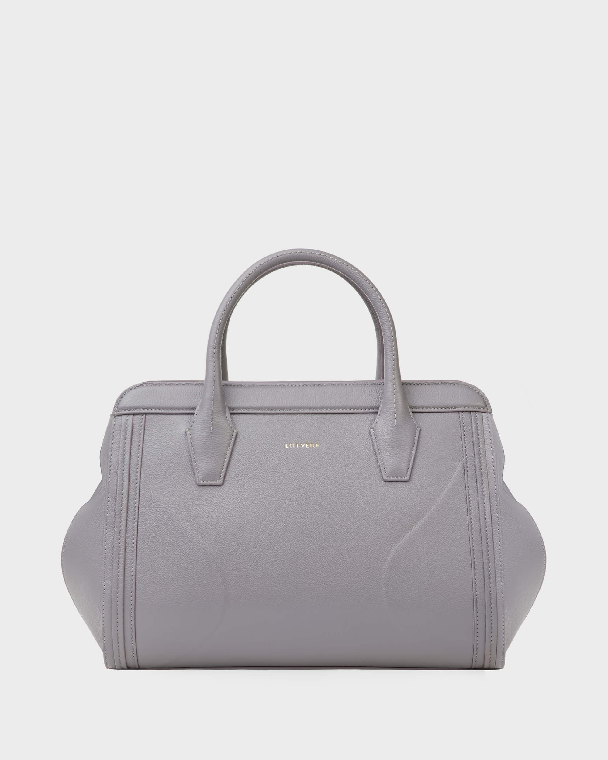 Tote Bag Groß Grau Lila