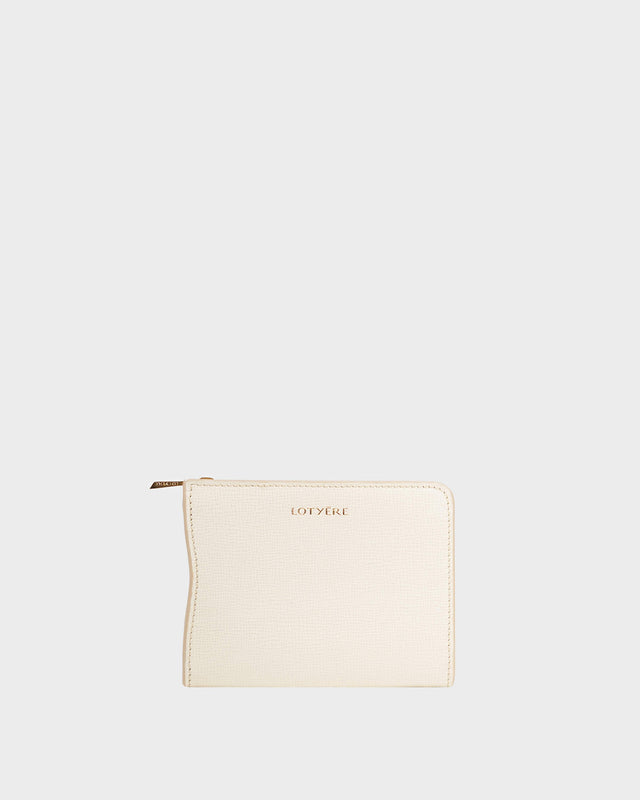 Compact Wallet White Parchment