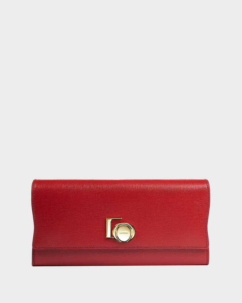 Continental Wallet Purple Red