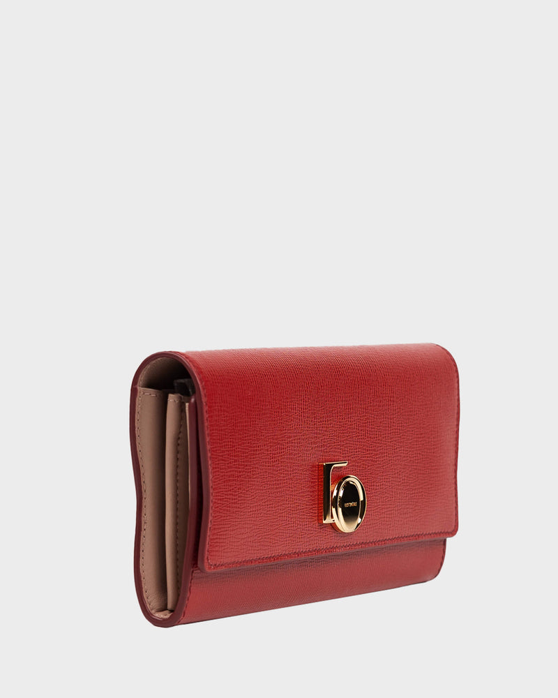 Continental Wallet Purple Red