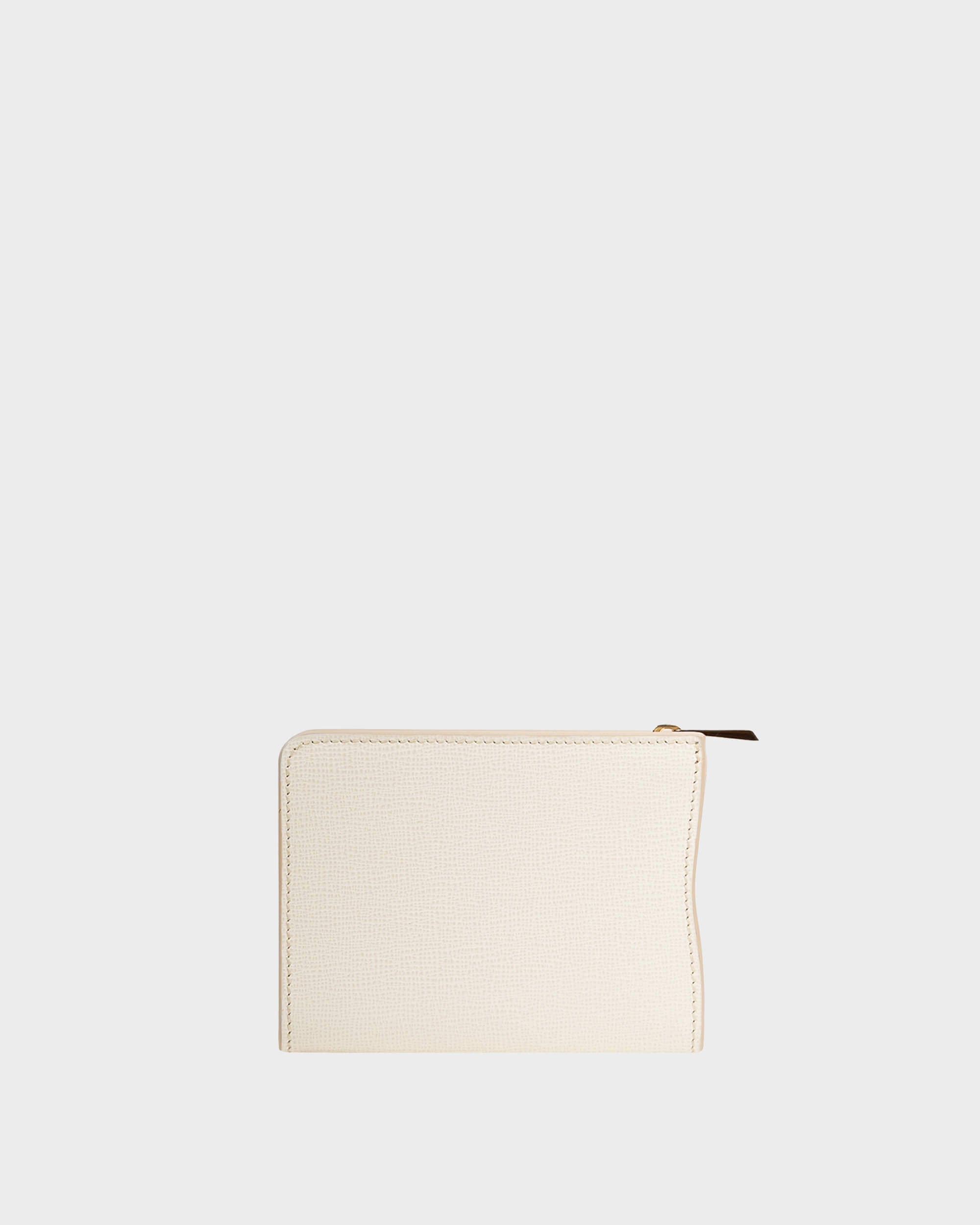 Compact Wallet White Parchment