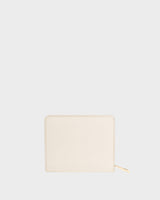 Zip Around Small Wallet White Parchment