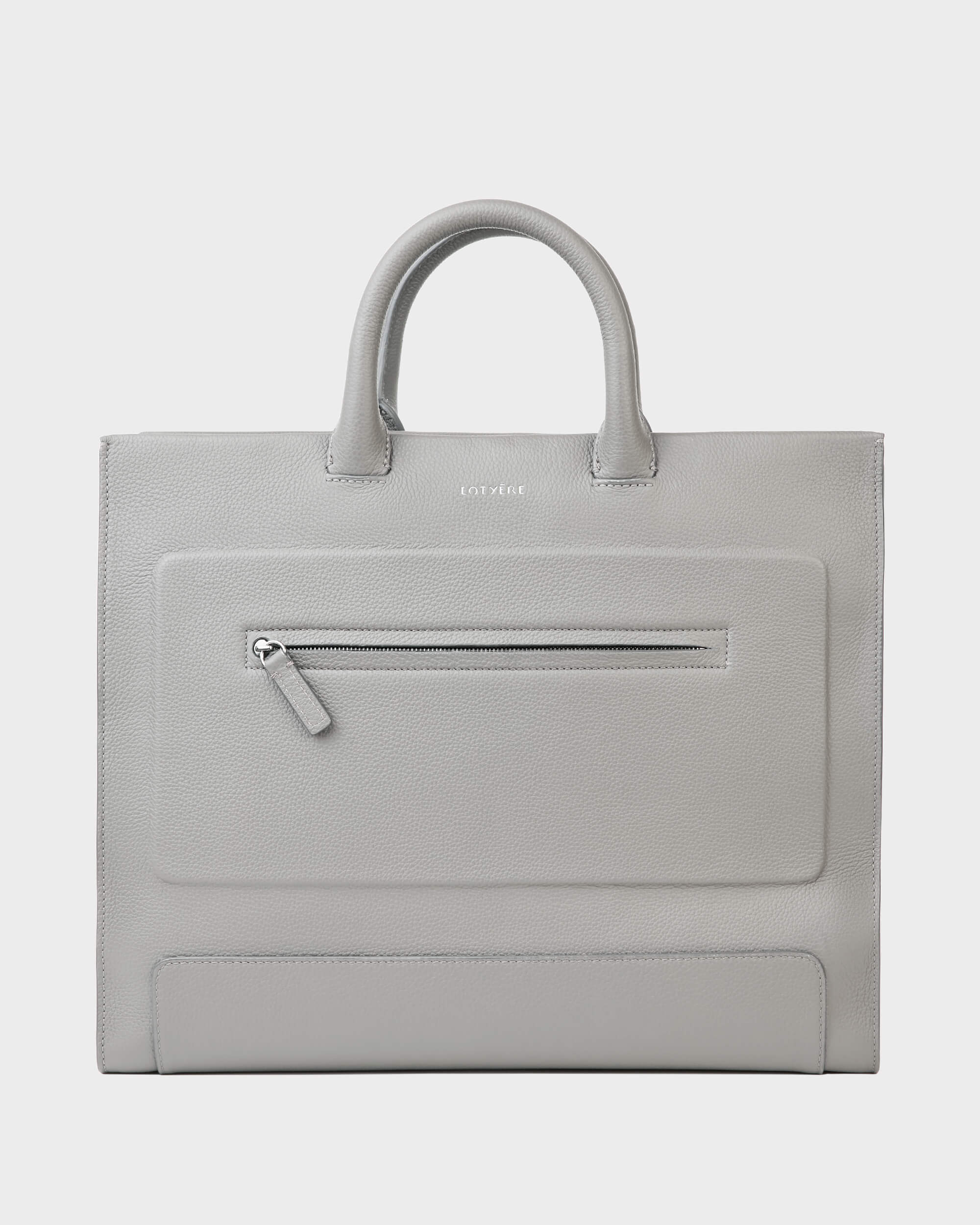 Briefcase Bag Light Grey