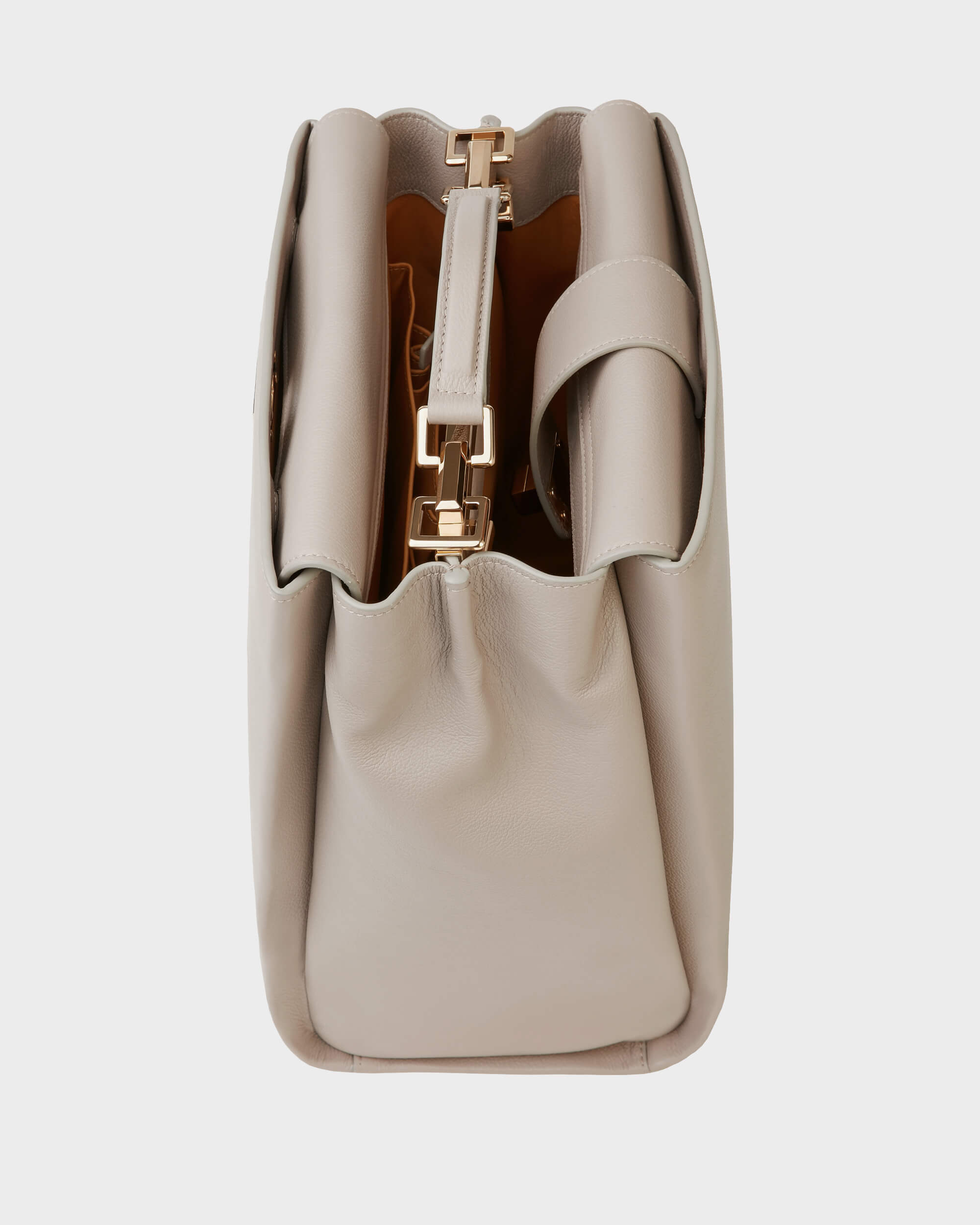 Grand sac à dos beige