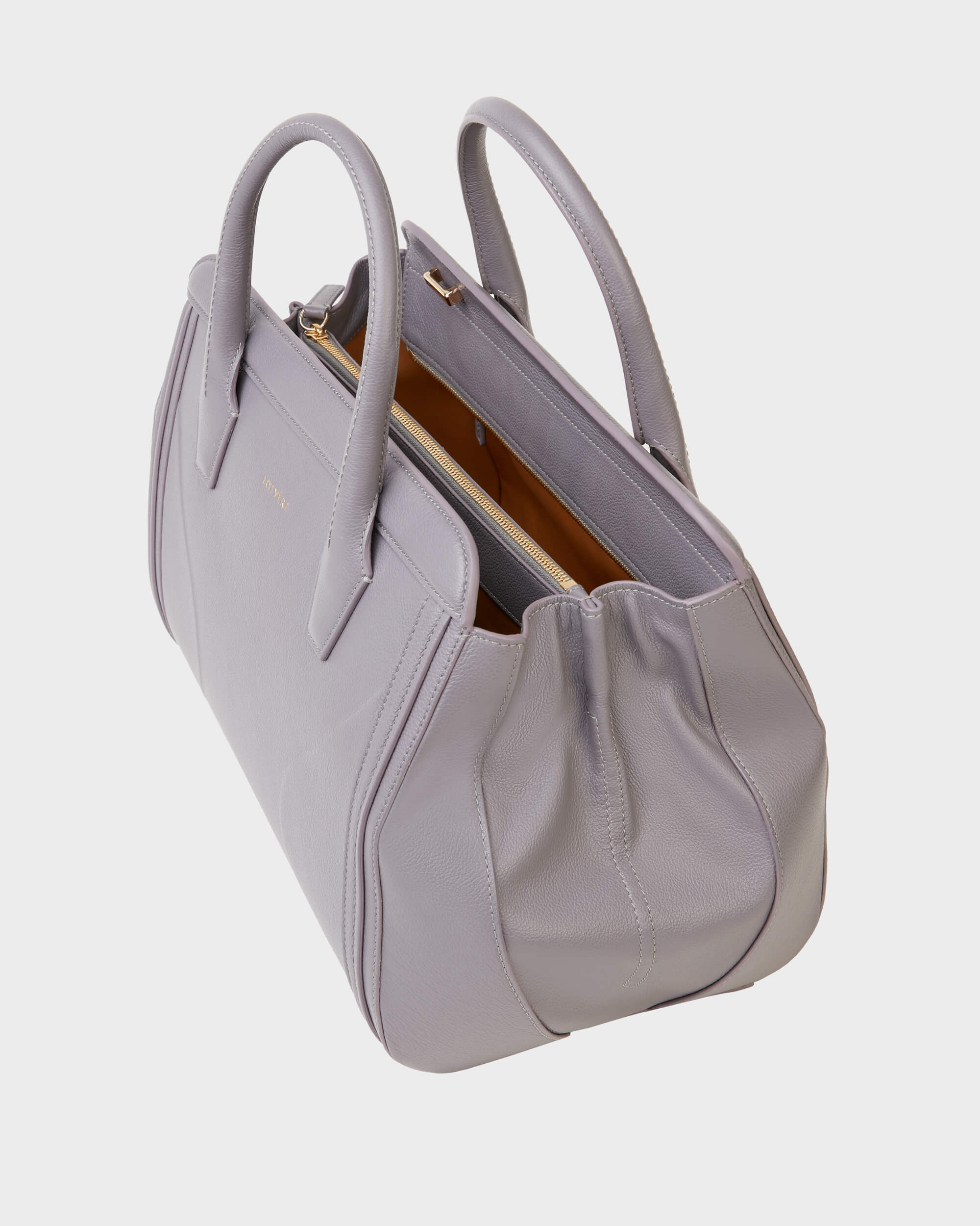 Grand Sac Tote Gris Violet