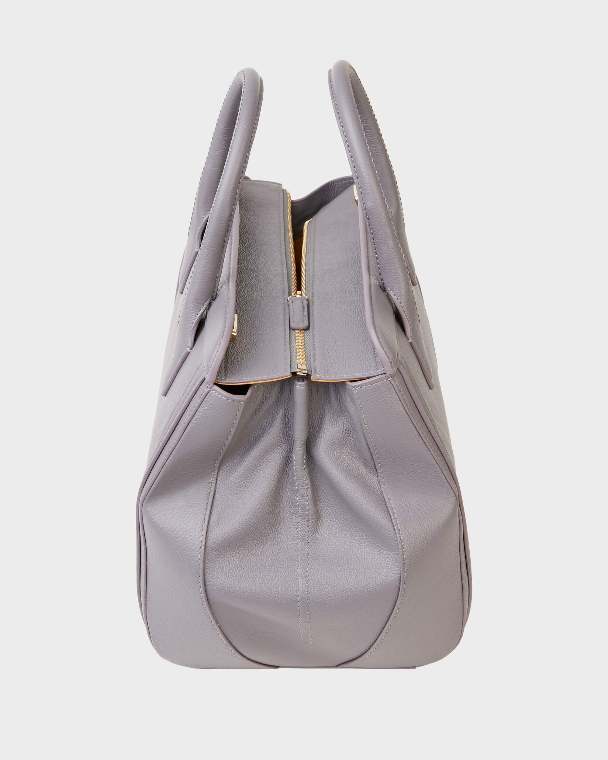 Grand Sac Tote Gris Violet